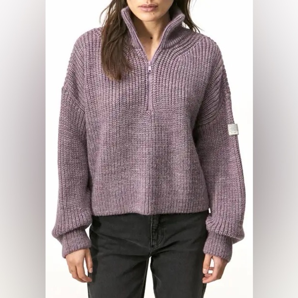 BDG Urban Outfitters Fisherman Half Zip Sweater